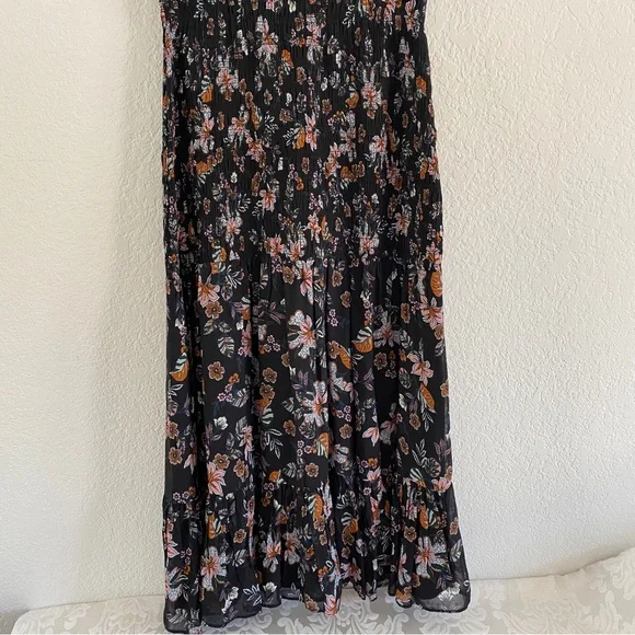 Veronica Beard floral Smocked Gabi Maxi Dress